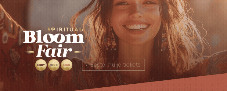 Spirituele Bloom Fairs Spirituele beurzen Vlaanderen 2026 platte banner