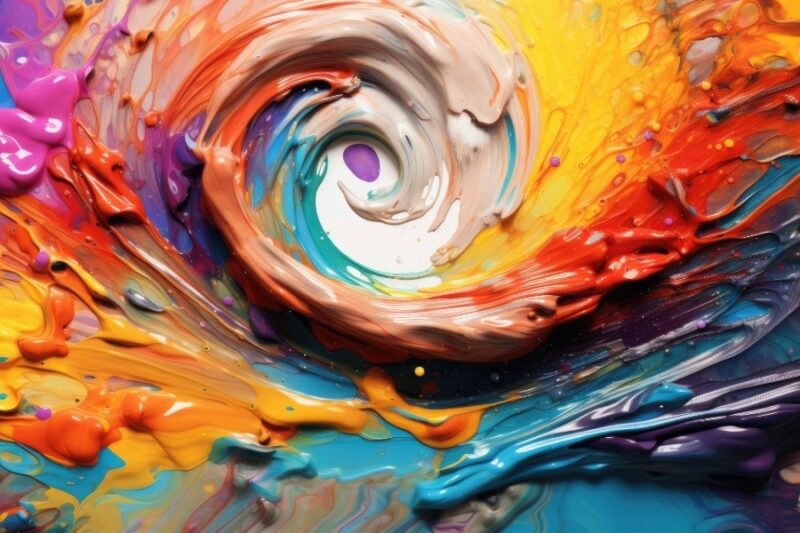 Intuitief schilderen Ellen Van Brabandt visual Bloom Waregem