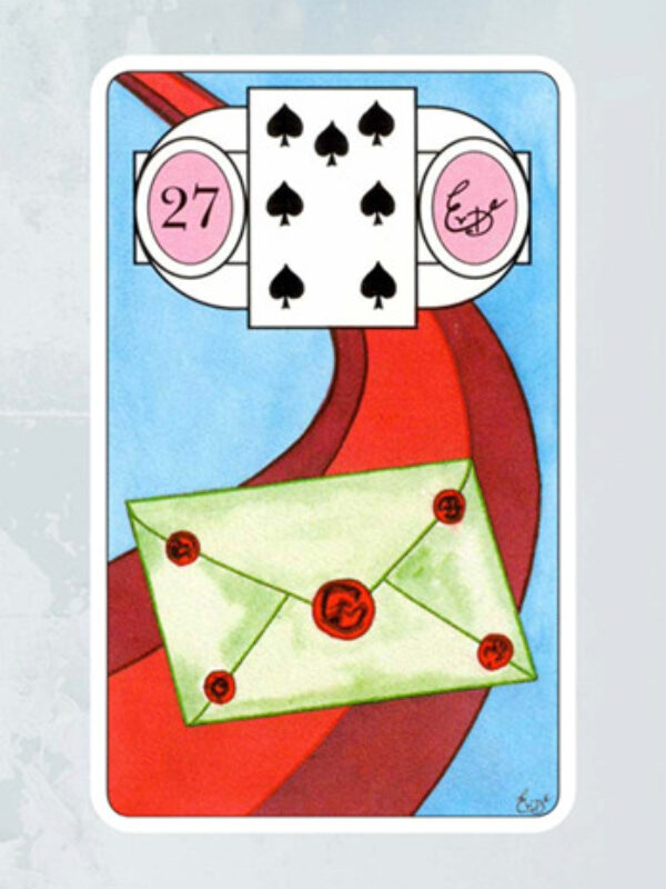 Kaart De Brief Lenormand Waarzegkaarten Erna Droesbeke Bloom Webshop