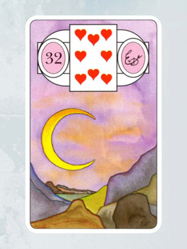 Kaart De Maan Lenormand Waarzegkaarten Erna Droesbeke Bloom Webshop