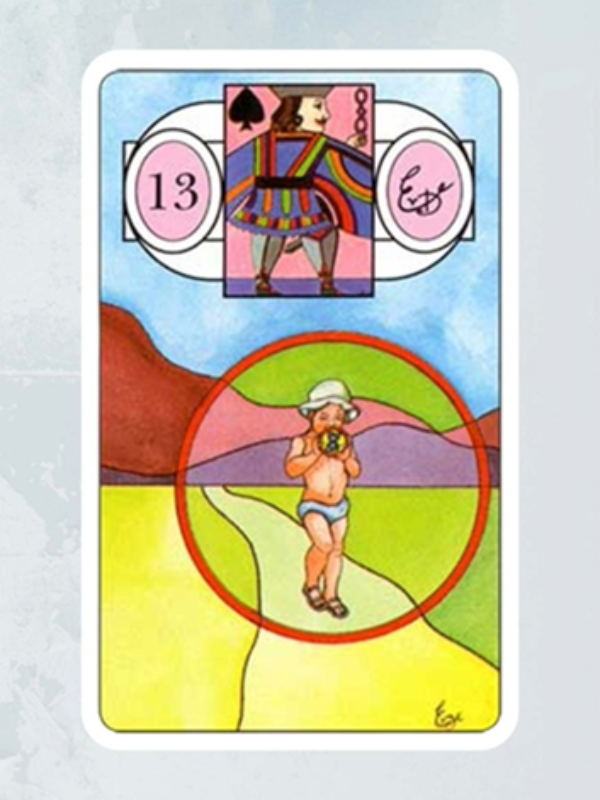 Kaart Het Kind Lenormand Waarzegkaarten Erna Droesbeke Bloom Webshop
