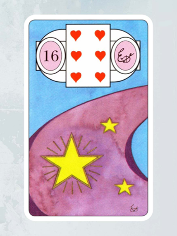 Kaart De Ster Lenormand Waarzegkaarten Erna Droesbeke Bloom Webshop