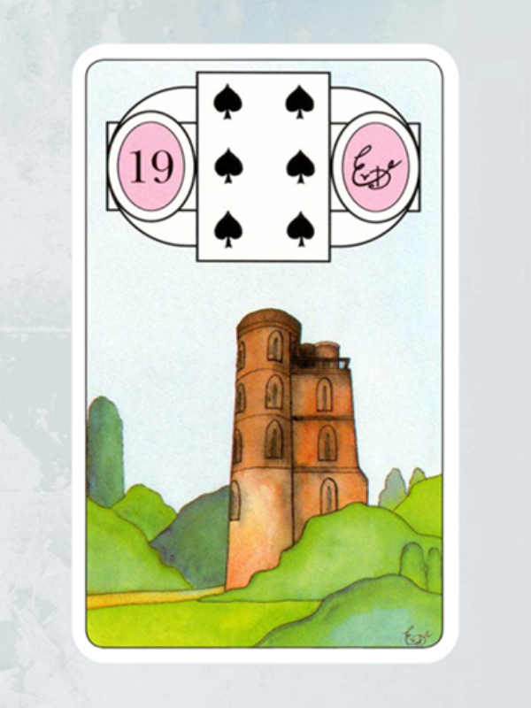 Kaart De Toren Lenormand Waarzegkaarten Erna Droesbeke Bloom Webshop