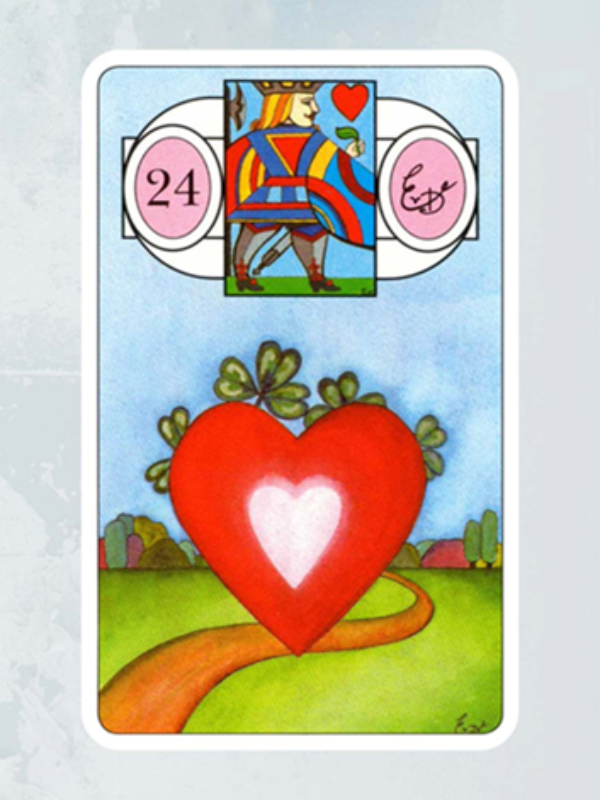 Kaart Het Hart Lenormand Waarzegkaarten Erna Droesbeke Bloom Webshop