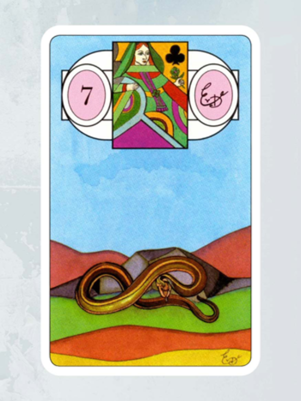 Kaart De Slang Lenormand Waarzegkaarten Erna Droesbeke Bloom Webshop