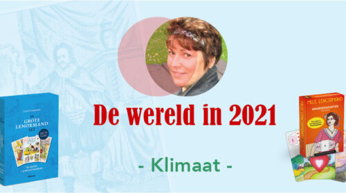 De wereld in 2021 Lenormandkaarten Erna Droesbeke prognose klimaat Bloom web