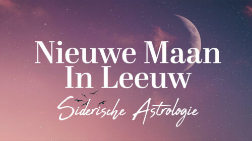 Nieuwe Maan in Leeuw Siderische Astrologie