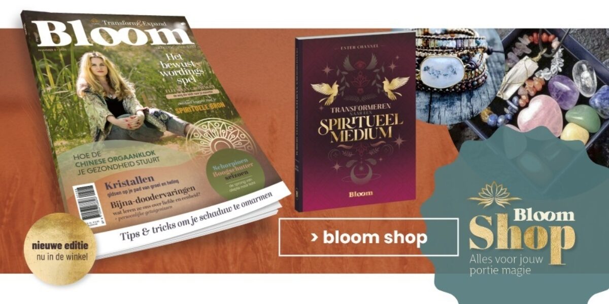 Bloom Shop Webshop platte banner Bloom website