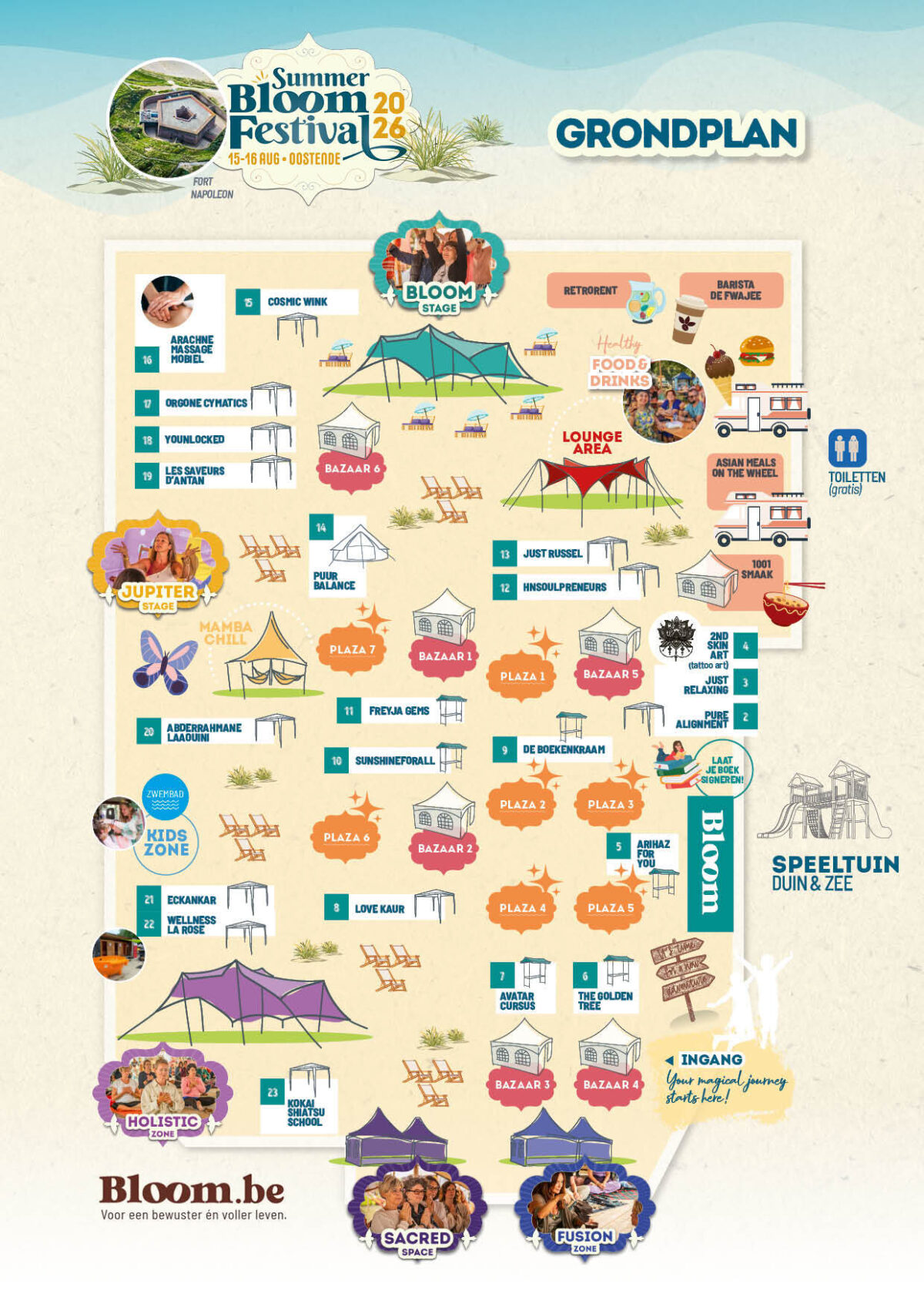 Summer Bloom Festival Grondplan 2026