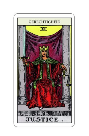 Tarotkaart De Rechtvaardigheid Bloom