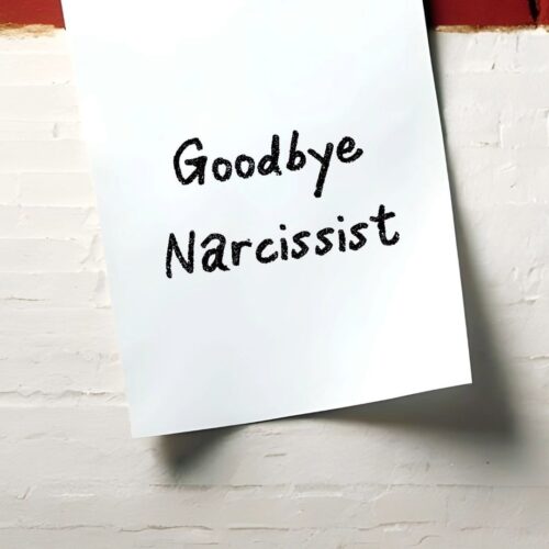 Goodbye narcist