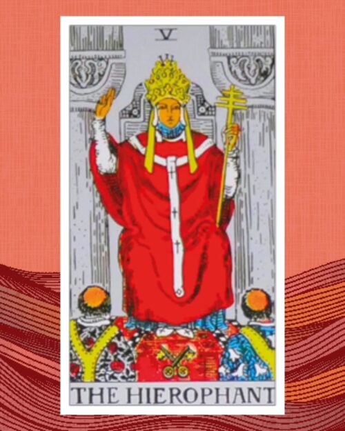 Tarot en synchroniciteit Tarot Jo visual artikel Bloom De Hogepriester