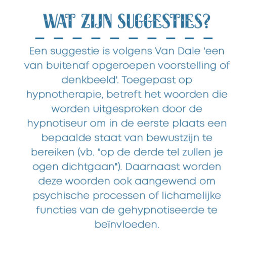 Wereld van hypnose suggesties kader Bloom web