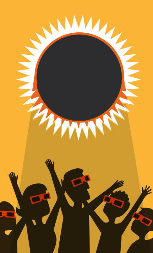 Zonsverduistering eclips Bloom web
