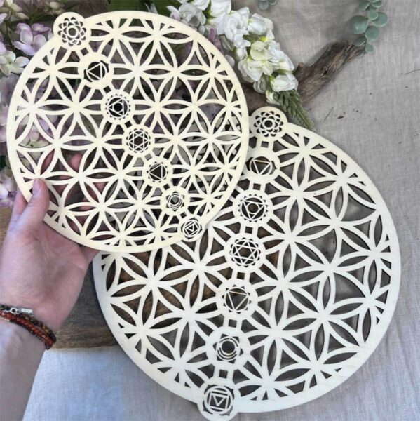 Chakra mandala bord 35cm bloom 01