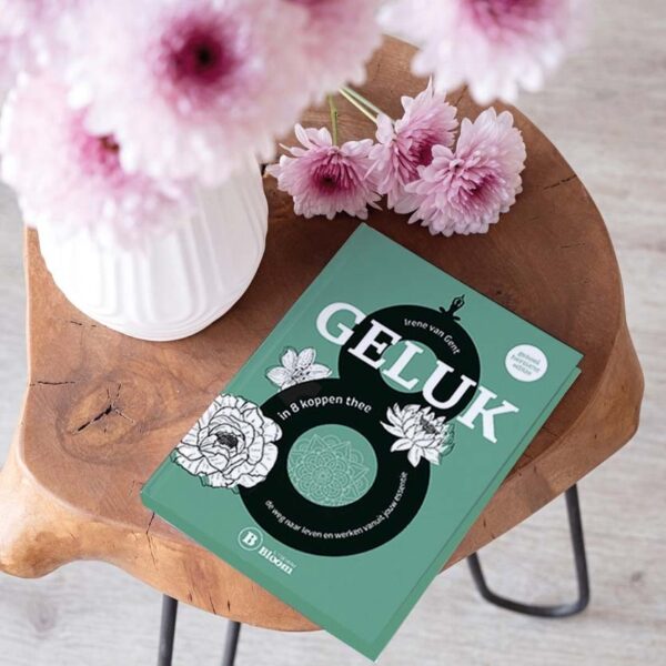 Geluk in 8 koppen thee achtvoudig pad yoga Irene van Gent 9789072189561 sfeerbeeld