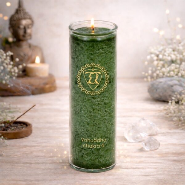 Bougie parfumée à la stéarine • 4e Chakra - 100 heures - Shop Spirituel