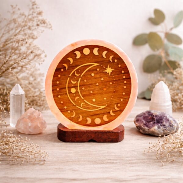 Himalaya Zoutlamp Maan Foto