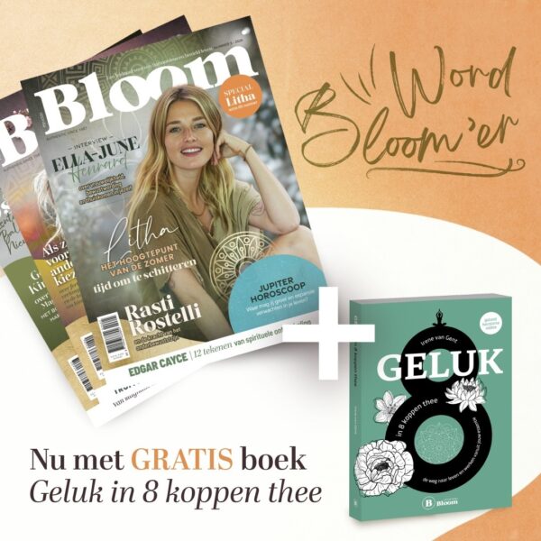 Print Gold Abonnement Bloom Tijdschrift Geluk in 8 koppen thee