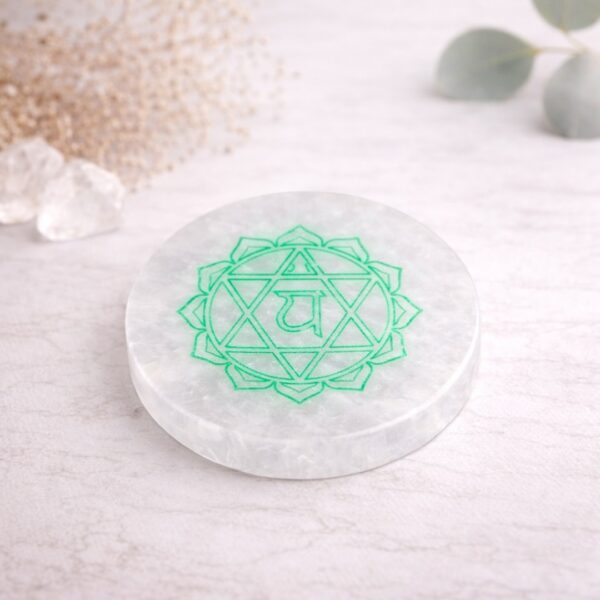Seleniet Chakra schijf groen