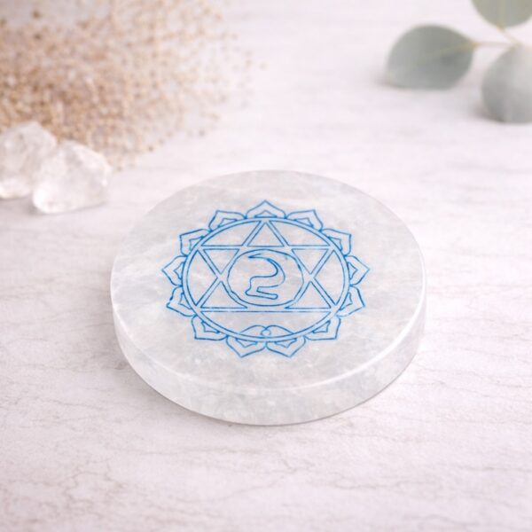 Seleniet Oplaadschijf Keelchakra