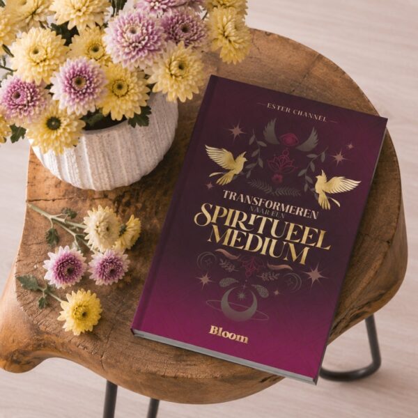 Transformeren naar een spiritueel medium Boek Ester Bloom 9789072189578 Front Mockup