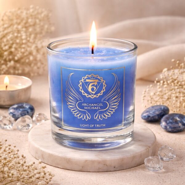 Votief Geurkaars Chakra 5 Aartsengel Michaël