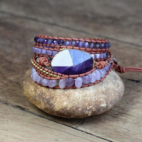 Kralenarmband amethist bloom3