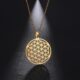 Ketting flower of life zwarte achtergrond bloom