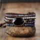 Kralenarmband onyx bloom1