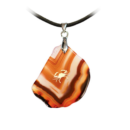 Pendentif Agate - Cancer