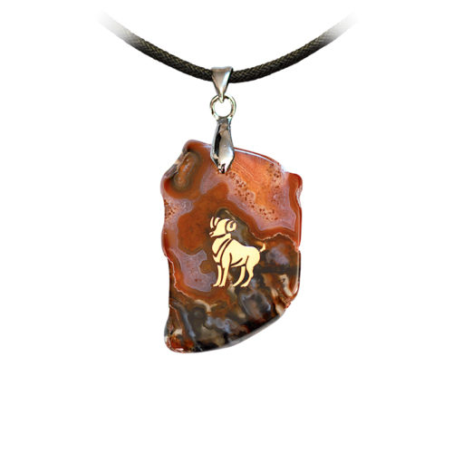 Pendentif Agate - Bélier