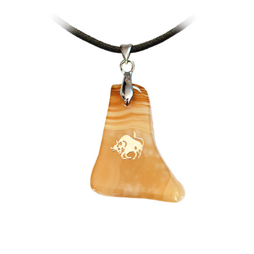 Agaat ketting Stier