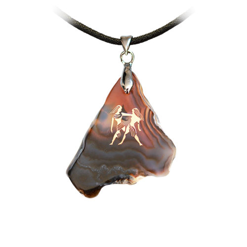 Agaat ketting Tweelingen
