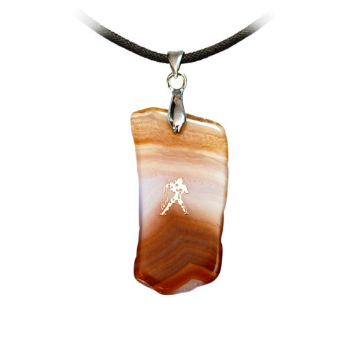 Pendentif Agate - Verseau