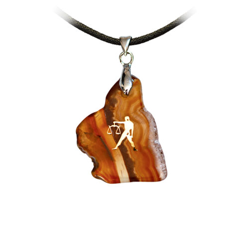 Agaat ketting Weegschaal