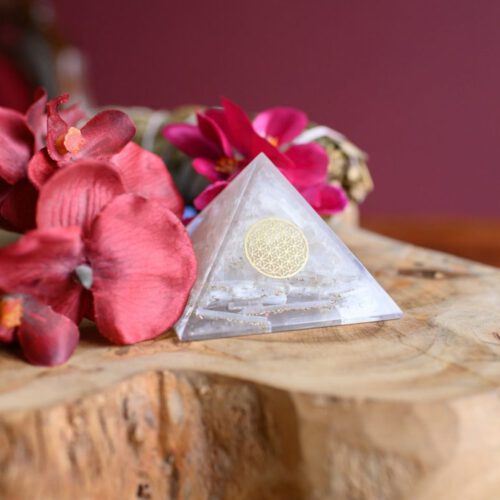 Orgoniet Piramide Seleniet • Flower of Life