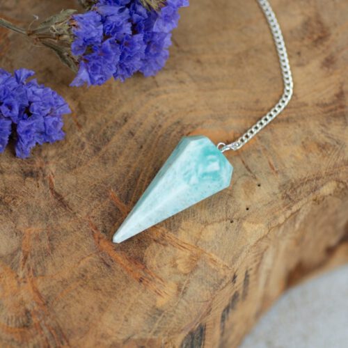 Pendule Amazonite triangle
