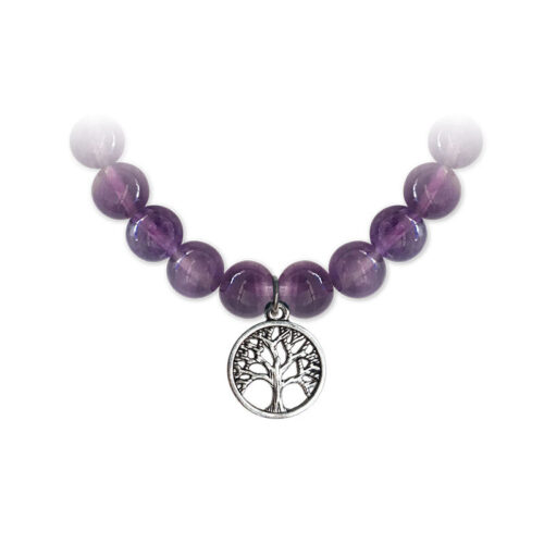 Edelstenen Armband Levensboom Amethist