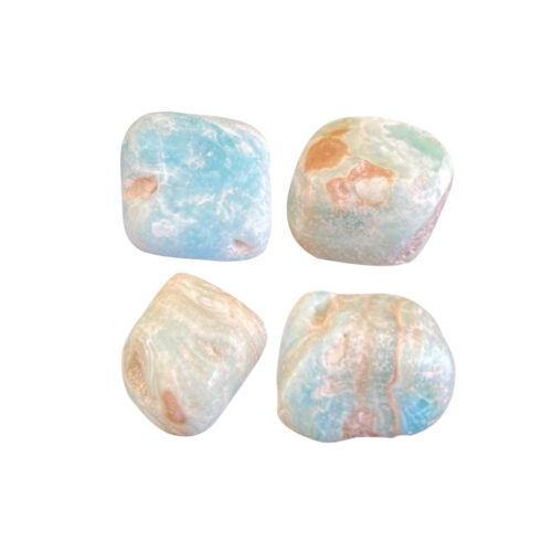 Blauwe Aragoniet Trommelstenen