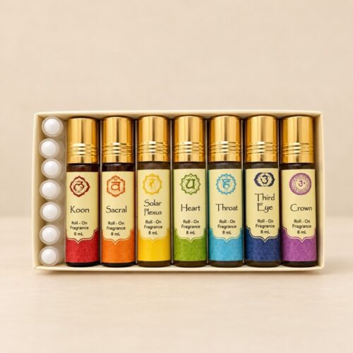 Chakra Roll-On Set • 7 Parfumoliën voor de Chakra's