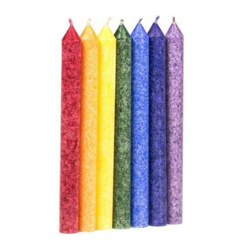 Geschenkdoos chakra diner geurkaarsen • 7 stuks