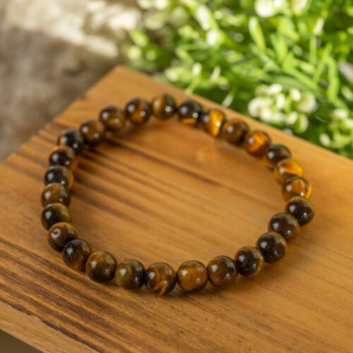 Heren edelsteen armband groot Tijgeroog