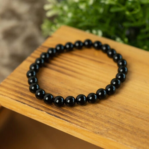 Heren edelsteen armband groot zwarte onyx