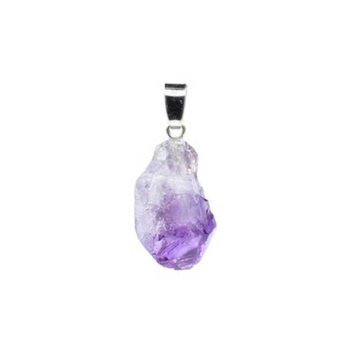 Amethist edelsteen hanger • ruw