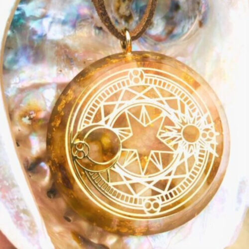Collier Art Céleste - Soleil Doré