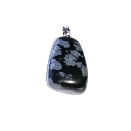 Obsidienne neige - Pendentif pierre précieuse