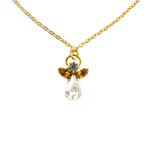 Engel kristal ketting • november • Topaas