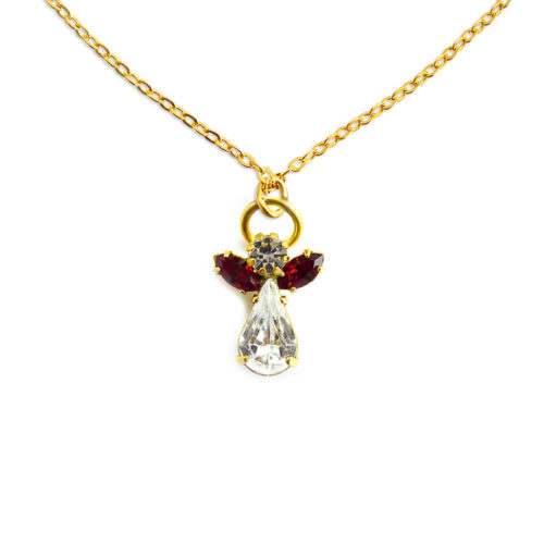 Engel kristal ketting • januari • Granaat