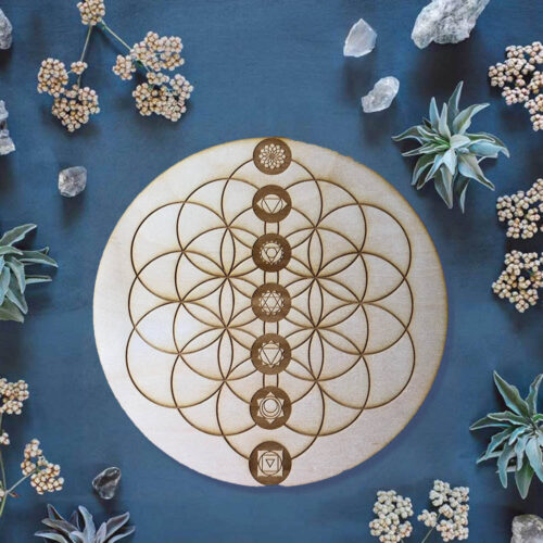 Flower of Life Chakra's Crystal Grid